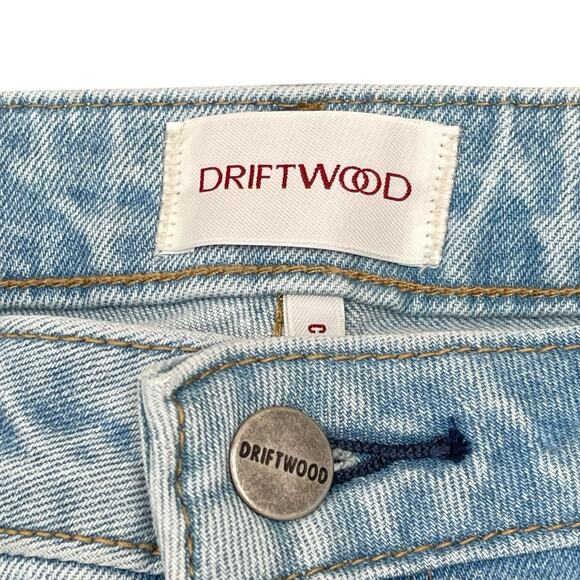 DRIFTWOOD Colette Embroidered Floral Cuff Jeans Size 10 - Picture 6 of 9